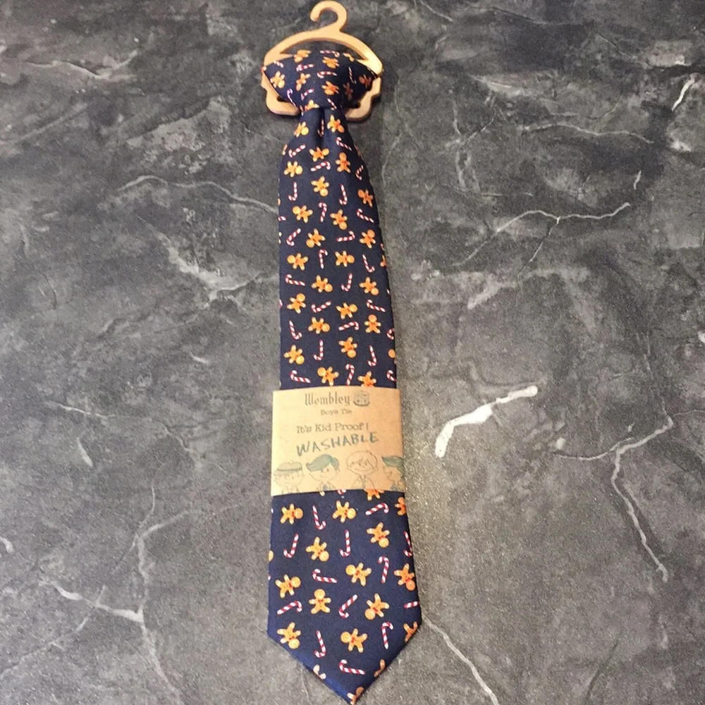 Wembley Gingerbread Clip Washable Tie